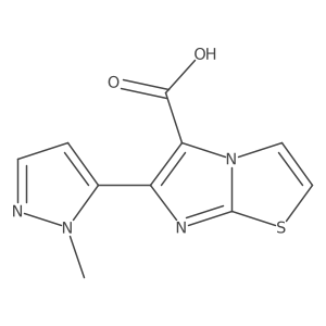 6-(1-methyl-1H-pyrazol-5-yl)imidazo[2,1-b][1,3]thiazole-5-carboxylic acid Structure