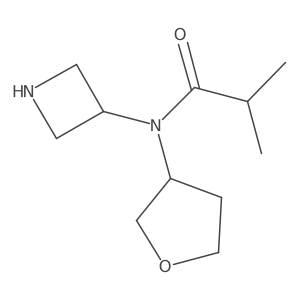 N-(azetidin-3-yl)-2-methyl-N-(oxolan-3-yl)propanamide Structure