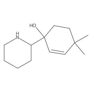 4,4-Dimethyl-1-(piperidin-2-yl)cyclohex-2-en-1-ol结构式