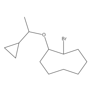 1-Bromo-2-(1-cyclopropylethoxy)cyclooctane Structure