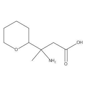 3-Amino-3-(oxan-2-yl)butanoic acid Structure