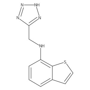 N-[(1H-1,2,3,4-tetrazol-5-yl)methyl]-1-benzothiophen-7-amine Structure