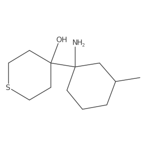 4-(1-Amino-3-methylcyclohexyl)thian-4-ol Structure