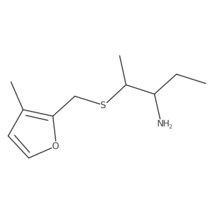 2-{[(3-Methylfuran-2-yl)methyl]sulfanyl}pentan-3-amine Structure