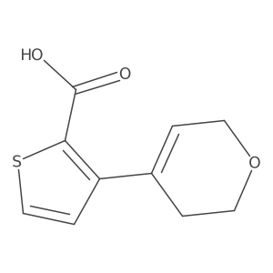 3-(3,6-dihydro-2H-pyran-4-yl)thiophene-2-carboxylic acid Structure