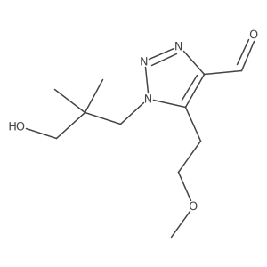 1-(3-hydroxy-2,2-dimethylpropyl)-5-(2-methoxyethyl)-1H-1,2,3-triazole-4-carbaldehyde Structure