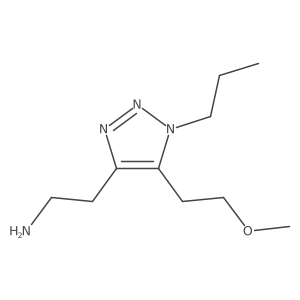 2-[5-(2-methoxyethyl)-1-propyl-1H-1,2,3-triazol-4-yl]ethan-1-amine Structure