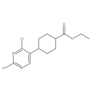 Ethyl 1-(2,4-dichloropyrimidin-5-yl)piperidine-4-carboxylate Structure