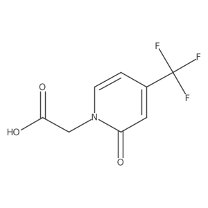 2-[2-Oxo-4-(trifluoromethyl)pyridin-1-yl]acetic acid结构式
