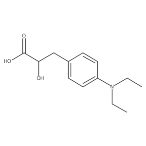 3-[4-(Diethylamino)phenyl]-2-hydroxypropanoic acid Structure