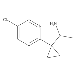 1-[1-(5-Chloropyridin-2-yl)cyclopropyl]ethan-1-amine Structure