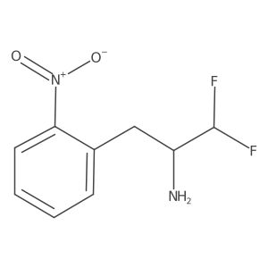 1,1-Difluoro-3-(2-nitrophenyl)propan-2-amine Structure