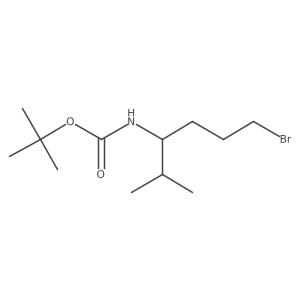 tert-butyl N-(6-bromo-2-methylhexan-3-yl)carbamate Structure