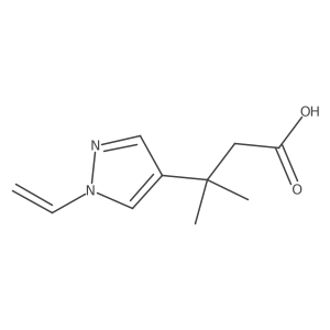 3-(1-ethenyl-1H-pyrazol-4-yl)-3-methylbutanoic acid Structure