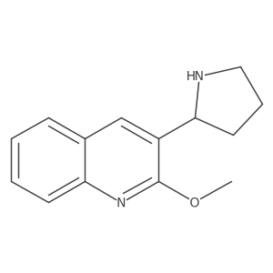 2-Methoxy-3-(pyrrolidin-2-yl)quinoline Structure