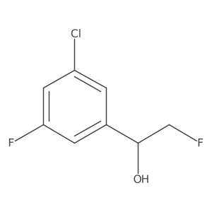 1-(3-Chloro-5-fluorophenyl)-2-fluoroethan-1-ol Structure