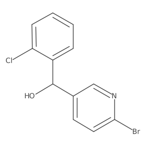(6-Bromopyridin-3-yl)(2-chlorophenyl)methanol Structure