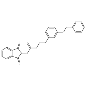 1,3-dioxo-2,3-dihydro-1H-isoindol-2-yl 4-[3-(benzyloxy)phenyl]butanoate结构式