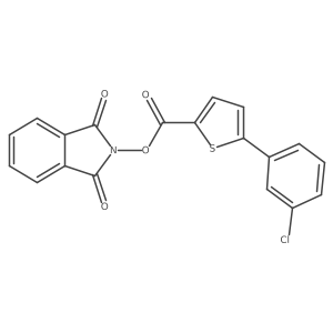 1,3-dioxo-2,3-dihydro-1H-isoindol-2-yl 5-(3-chlorophenyl)thiophene-2-carboxylate结构式
