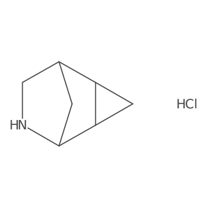 (1R,2S,4S,5S)-6-Azatricyclo[3.2.1.02,4]octane;hydrochloride Structure
