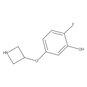 5-(Azetidin-3-yloxy)-2-fluorophenol结构式