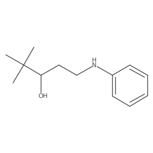 4,4-Dimethyl-1-(phenylamino)-3-pentanol结构式