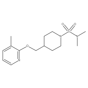 N,N-dimethyl-4-{[(3-methylpyridin-2-yl)oxy]methyl}piperidine-1-sulfonamide Structure