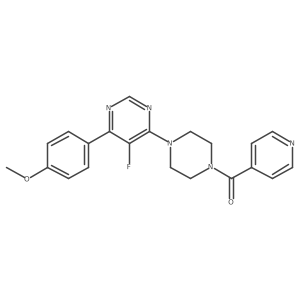 5-Fluoro-4-(4-methoxyphenyl)-6-[4-(pyridine-4-carbonyl)piperazin-1-yl]pyrimidine Structure