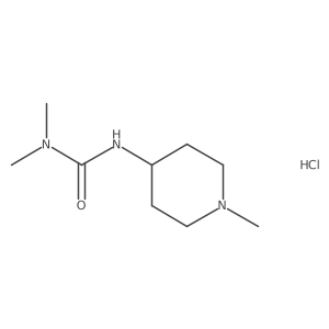 3,3-Dimethyl-1-(1-methylpiperidin-4-yl)ureahydrochloride结构式