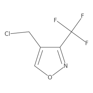 4-(Chloromethyl)-3-(trifluoromethyl)-1,2-oxazole结构式