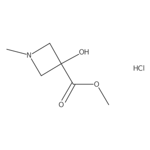Methyl 3-hydroxy-1-methylazetidine-3-carboxylate hydrochloride结构式
