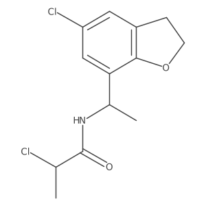 2-Chloro-N-[1-(5-chloro-2,3-dihydro-1-benzofuran-7-yl)ethyl]propanamide结构式