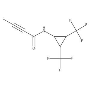 N-[2,3-bis(trifluoromethyl)cyclopropyl]but-2-ynamide Structure
