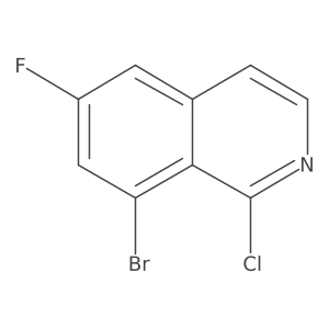 8-Bromo-1-chloro-6-fluoroisoquinoline Structure