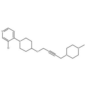 1-(4-{[1-(3-Bromopyridin-4-yl)piperidin-4-yl]oxy}but-2-yn-1-yl)-4-methylpiperazine Structure