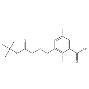 3-{[2-(Tert-butoxy)-2-oxoethoxy]methyl}-5-iodo-2-methylbenzoic acid Structure