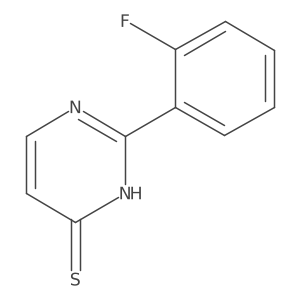 2-(2-Fluorophenyl)-3,4-dihydropyrimidine-4-thione结构式