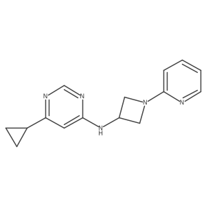 6-cyclopropyl-N-[1-(pyridin-2-yl)azetidin-3-yl]pyrimidin-4-amine Structure