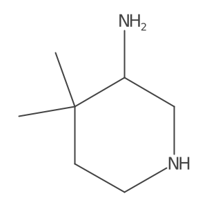 4,4-Dimethylpiperidin-3-amine Structure