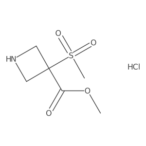 Methyl 3-methanesulfonylazetidine-3-carboxylate hydrochloride Structure