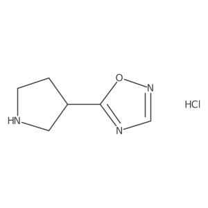 5-(Pyrrolidin-3-yl)-1,2,4-oxadiazole hydrochloride Structure