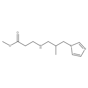 methyl 3-{[3-(1H-imidazol-1-yl)-2-methylpropyl]amino}propanoate结构式
