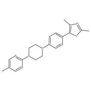 3-(2,4-Dimethyl-1,3-thiazol-5-yl)-6-[4-(5-methylpyrimidin-2-yl)piperazin-1-yl]pyridazine Structure