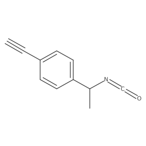 1-Ethynyl-4-(1-isocyanatoethyl)benzene结构式