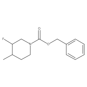 (3R,4R)-Benzyl 3-fluoro-4-methylpiperidine-1-carboxylate Structure