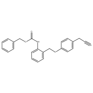 benzyl N-(2-{[4-(cyanomethyl)phenoxy]methyl}phenyl)carbamate Structure