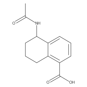 5-Acetamido-5,6,7,8-tetrahydronaphthalene-1-carboxylic acid结构式