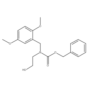 benzyl N-[(2,5-dimethoxyphenyl)methyl]-N-(2-hydroxyethyl)carbamate Structure