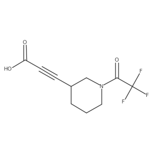 3-[1-(2,2,2-trifluoroacetyl)-3-piperidyl]prop-2-ynoic acid Structure