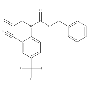 benzyl N-[2-cyano-4-(trifluoromethyl)phenyl]-N-(prop-2-en-1-yl)carbamate结构式